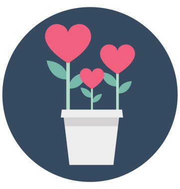 Çiçek açan izole vektör kolayca değiştirilebilir veya Düzenle simgesini