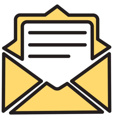 Gelen kutusu izole vektör simgeleri kolayca değiştirilebilir veya Düzenle