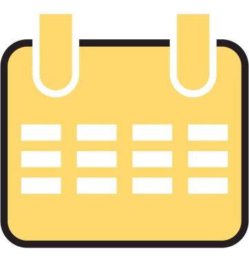 Zamanlama izole vektör simgeleri kolayca değiştirilebilir veya Düzenle