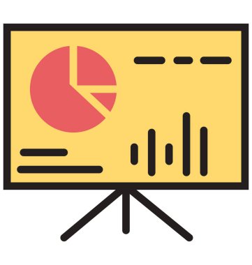 Grafik sunum izole vektör simgeleri kolayca değiştirilebilir veya Düzenle