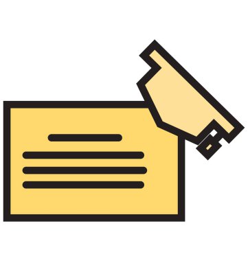 Sertifika izole vektör simgeleri kolayca değiştirilebilir veya Düzenle