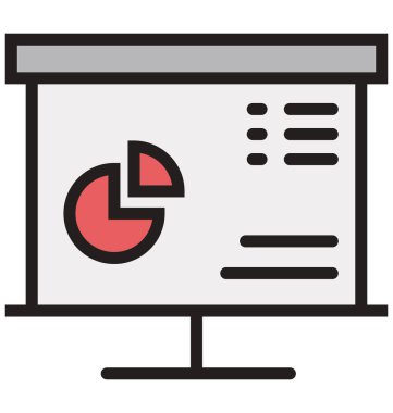 İş tanıtımı izole vektör simgeleri kolayca değiştirilebilir veya Düzenle