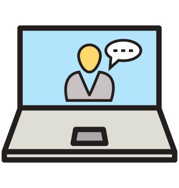 Video ara izole vektör simgeleri kolayca değiştirilebilir veya Düzenle