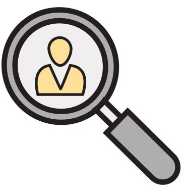 Arama insanlar izole vektör simgeleri kolayca değiştirilebilir veya Düzenle