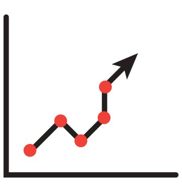 Büyüme grafik, izole vektör simgeleri kolayca değiştirilebilir veya düzenlemek grafik