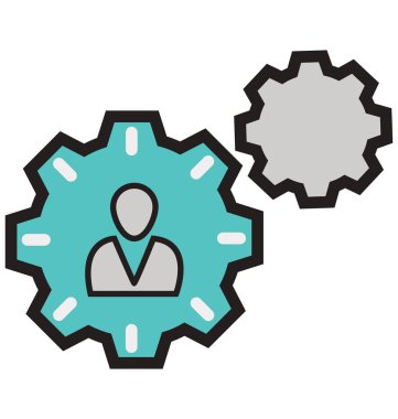 Yönetim izole vektör simgeleri kolayca değiştirilebilir veya Düzenle