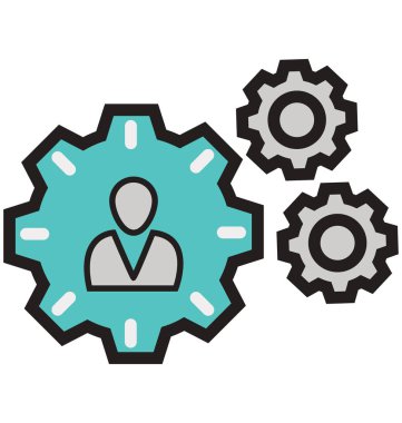 Yönetim izole vektör simgeleri kolayca değiştirilebilir veya Düzenle