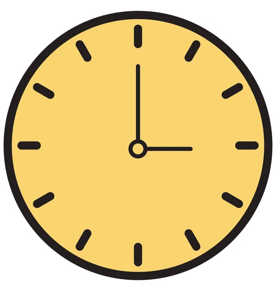 Reloj Pared Iconos Vectoriales Aislados Que Pueden Modificar Editar Fácilmente — Archivo Imágenes Vectoriales