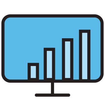 Grafik sunum izole vektör simgeleri kolayca değiştirilebilir veya Düzenle