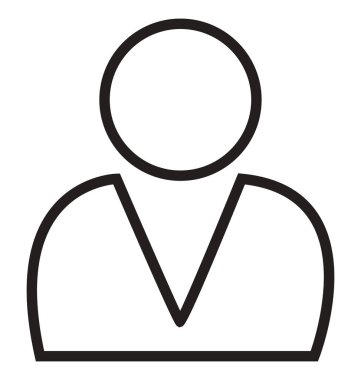 Kolayca değiştirilebilir veya düzenlediğiniz kullanıcılar izole vektör simgesi