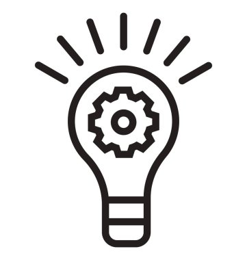 Kolayca değiştirilebilir veya düzenlediğiniz fikir en iyileştirme izole vektör simgesi