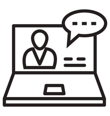 Kolayca değiştirilebilir veya düzenlediğiniz video ara izole vektör simgesi