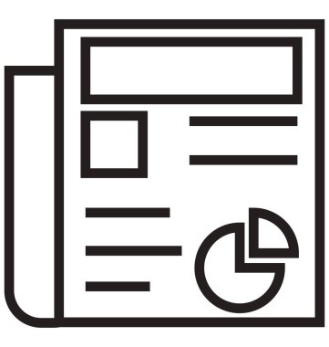 Kolayca değiştirilebilir veya düzenlediğiniz belge izole vektör simgesi