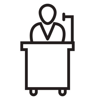 Kolayca değiştirilebilir veya düzenlediğiniz konuşma izole vektör simgesi