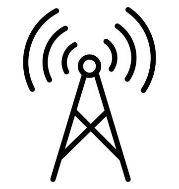 Anten Kulesi kolayca değiştirilebilir veya düzenlediğiniz izole vektör simgesi