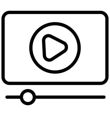 Internet video izole vektör kolayca değiştirilebilir veya Düzenle simgesini