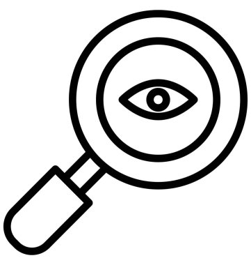 Cyber göz kolayca değiştirilebilir veya düzenlediğiniz izole vektör simgesi