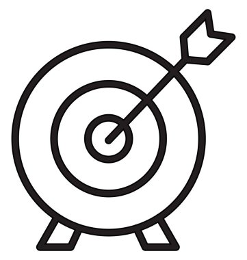 Bullseye izole vektör kolayca değiştirilebilir veya Düzenle simgesini