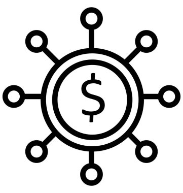 Kolayca değiştirilebilir veya düzenlediğiniz izole vektör simge tahmini bütçe