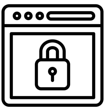 Çevrimiçi koruma kolayca değiştirilebilir veya düzenlediğiniz izole vektör simgesi