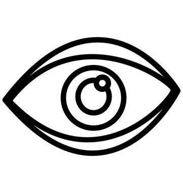 Cyber göz kolayca değiştirilebilir veya düzenlediğiniz izole vektör simgesi