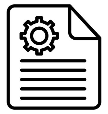 İş rapor kolayca değiştirilebilir veya düzenlediğiniz izole vektör simgesi