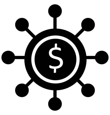 Kolayca değiştirilebilir veya düzenlediğiniz izole vektör simge tahmini bütçe