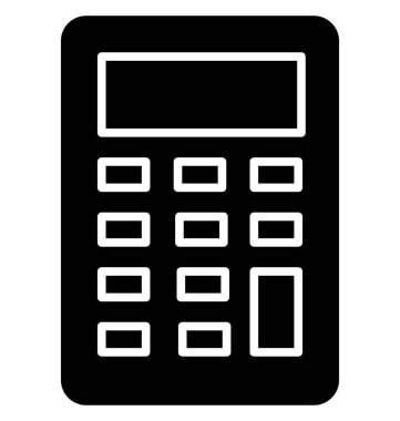 Kolayca değiştirilebilir veya düzenlediğiniz izole vektör simge muhasebe