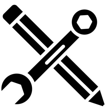 İnşaat Aracı kolayca değiştirilebilir veya düzenlediğiniz izole vektör simgesini