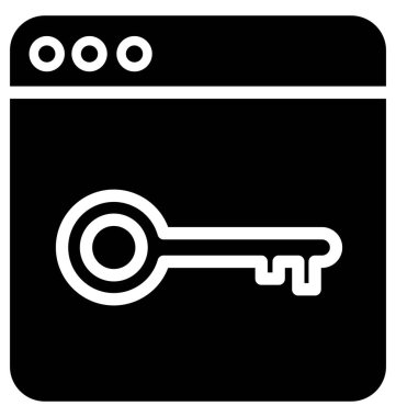 Web erişim kolayca değiştirilebilir veya düzenlediğiniz izole vektör simgesi