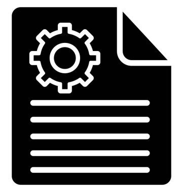 İş rapor kolayca değiştirilebilir veya düzenlediğiniz izole vektör simgesi