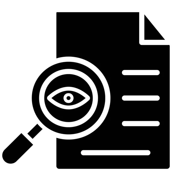 Document Audit Isolated Vector Icon Can Easily Modified Edit — Stock Vector