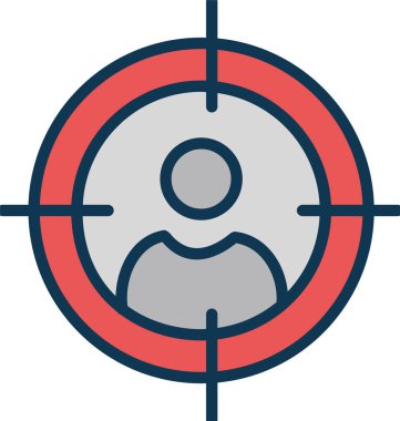  Müşteri odak kolayca değiştirilebilir veya düzenlediğiniz izole vektör simgesi