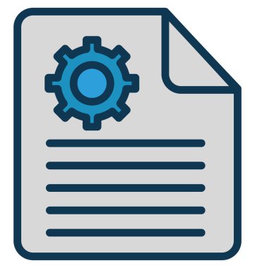 İş rapor kolayca değiştirilebilir veya düzenlediğiniz izole vektör simgesi