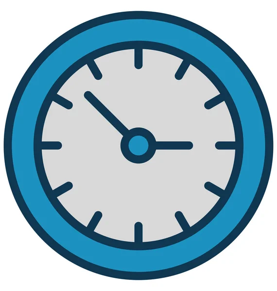 Hour Clock Isolated Vector Icon Can Easily Modified Edit — Stock Vector