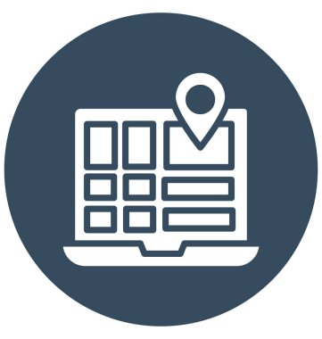 GPS izole vektör kolayca değiştirilebilir veya Düzenle simgesini