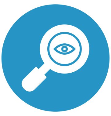 Cyber göz kolayca değiştirilebilir veya düzenlediğiniz izole vektör simgesi