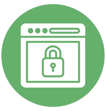 Çevrimiçi koruma kolayca değiştirilebilir veya düzenlediğiniz izole vektör simgesi