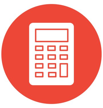 Kolayca değiştirilebilir veya düzenlediğiniz izole vektör simge muhasebe