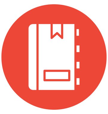 Adres defteri kolayca değiştirilebilir veya düzenlediğiniz izole vektör simgesi