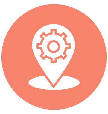 GPS yönetimi kolayca değiştirilebilir veya düzenlediğiniz izole vektör simgesi