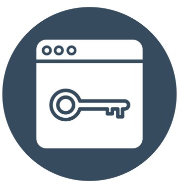 Web erişim kolayca değiştirilebilir veya düzenlediğiniz izole vektör simgesi