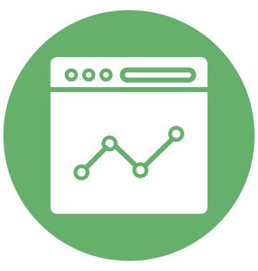 Analitik diyagram kolayca değiştirilebilir veya düzenlediğiniz izole vektör simgesi
