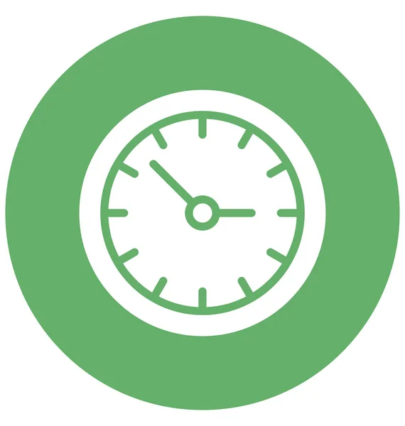 Reloj Hora Icono Vectorial Aislado Que Puede Modificar Editar Fácilmente — Vector de stock