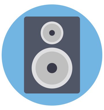 Hoparlör renk izole vektör kolayca değiştirilebilir veya Düzenle simgesini