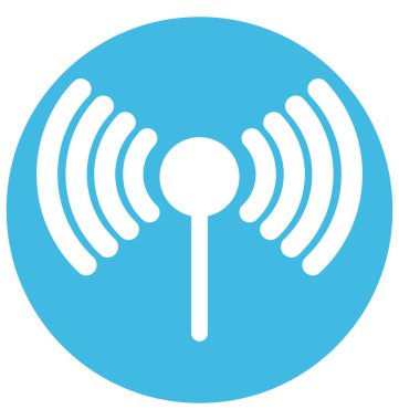 WiFi Tower renk izole vektör kolayca değiştirilebilir veya Düzenle simgesini