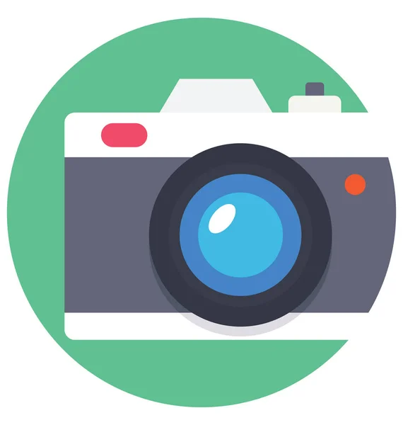 Icona Vettoriale Isolata Colori Della Fotocamera Che Può Essere Facilmente — Vettoriale Stock