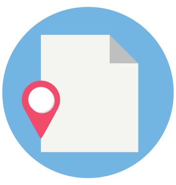 Gezinti renk izole vektör kolayca değiştirilebilir veya Düzenle simgesini