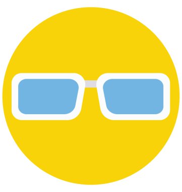 Güneş gözlüğü renk izole vektör kolayca değiştirilebilir veya Düzenle simgesini