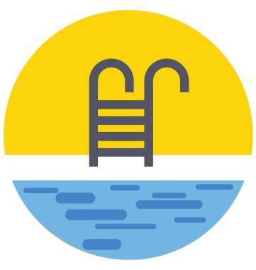 Yüzme Havuzu renk izole vektör kolayca değiştirilebilir veya Düzenle simgesini